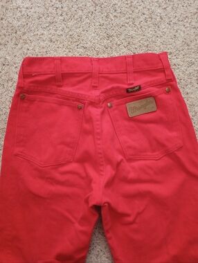 Wrangler Red Jeans Rodeo Cowgirl Western Vintage